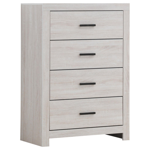 Brantford 4-drawer Chest Coastal White image