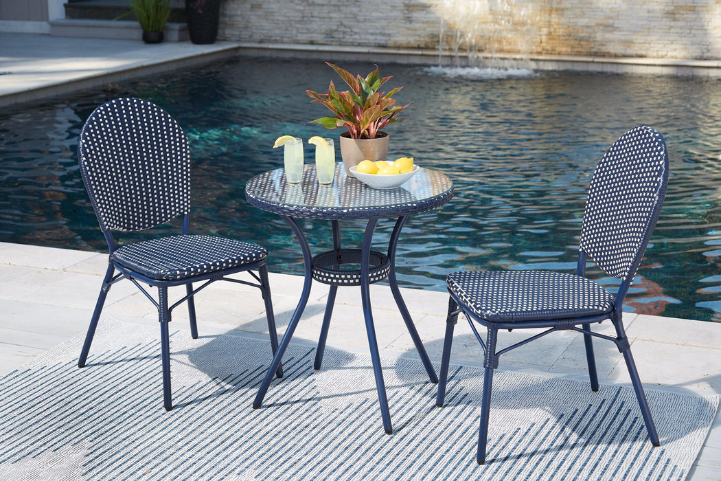 Odyssey Blue Outdoor Table and Chairs (Set of 3)