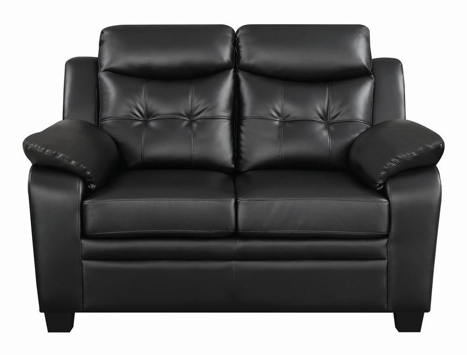 Finley Tufted Upholstered Loveseat Black