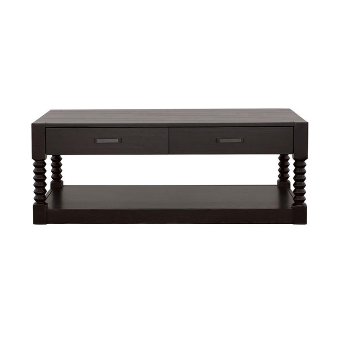 Meredith 2-drawer Coffee Table Coffee Bean