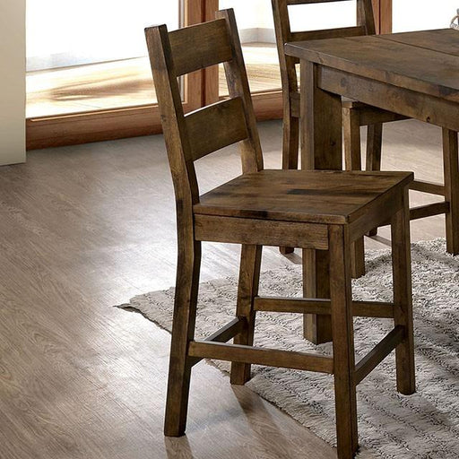 Kristen Ii Rustic Oak Counter Ht. Side Chair (2/CTN) image