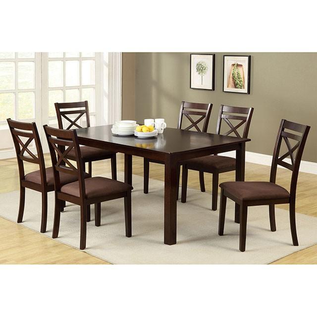 Weston II Espresso 7 Pc. Dining Table Set