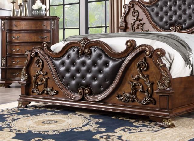 ESPARANZA Queen Bed, Brown Cherry